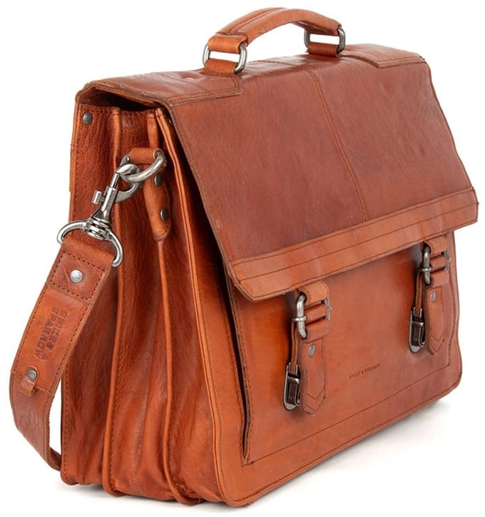 Leren Aktetas - 15.6 inch - Philip - Brandy