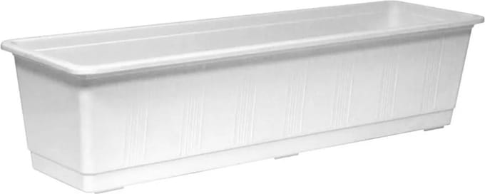 Geli - Bloembak voor balkon - Standard - 60 cm - Wit