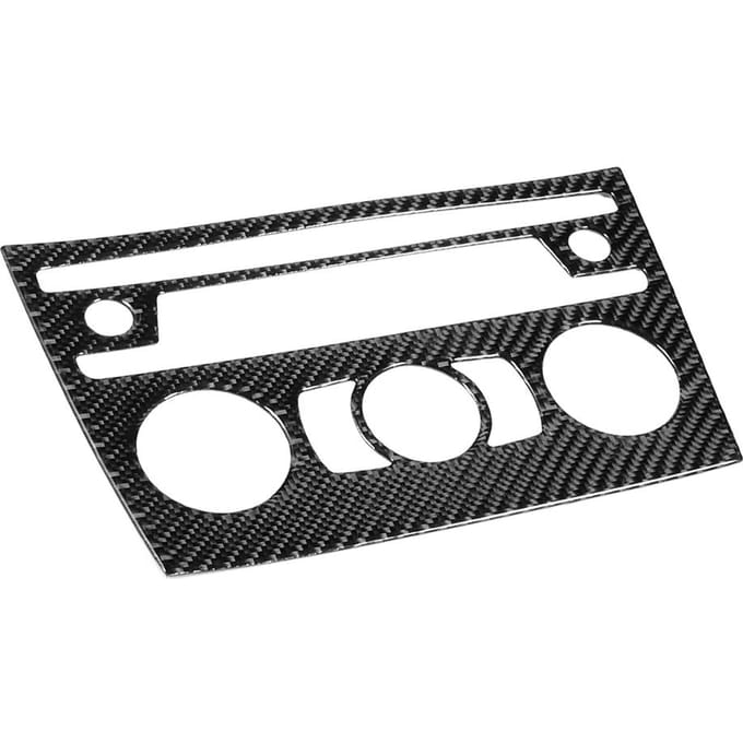 Auto Airconditioning CD Paneel Sierlijst Frame Koolstofvezel Decor Pasvorm voor E84 X1 2011-2015 black