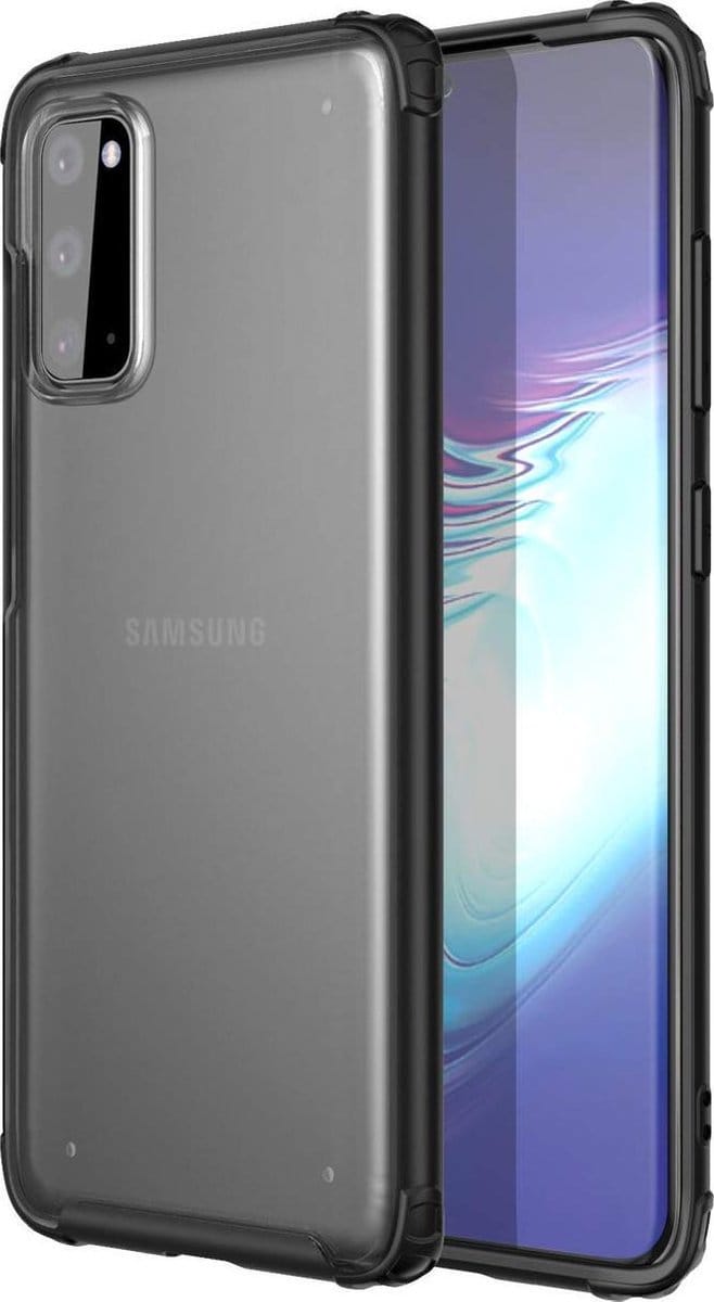 HB Hoesje Geschikt voor Samsung Galaxy S20 - Multi Protective Back Cover - Zwart