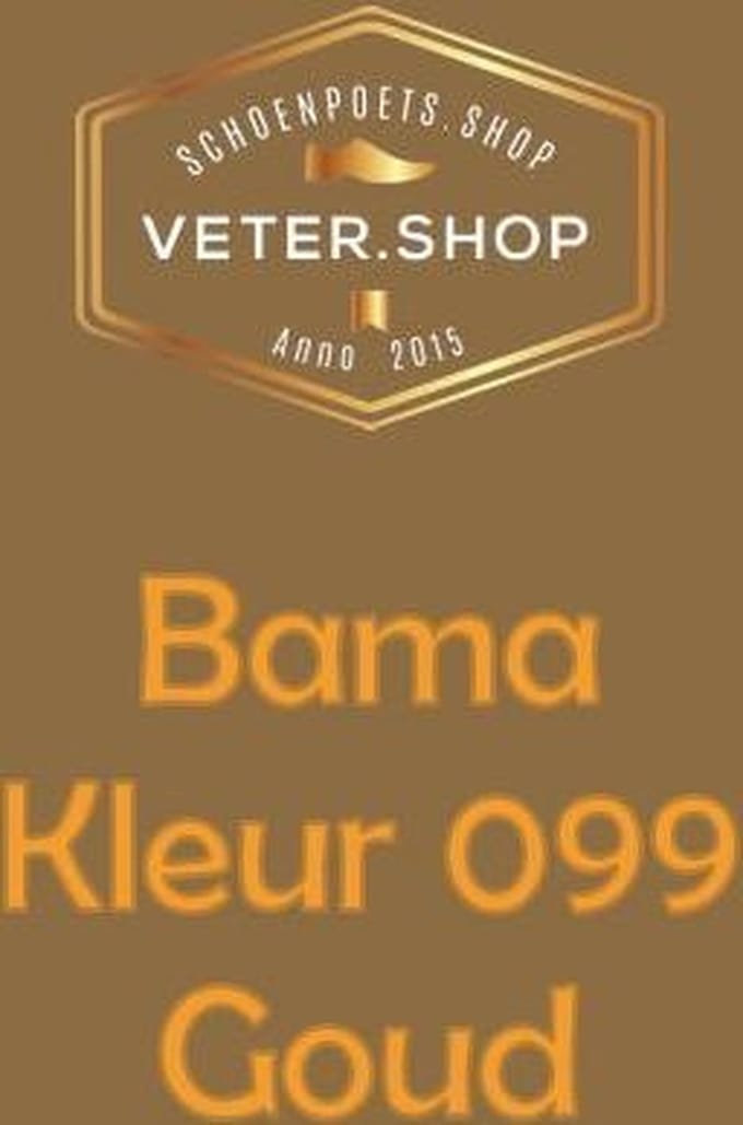 Bama G56 schoen creme voor glad leer - 50ml schoenpoets - 099 goud