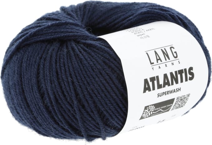 Lang Yarns Atlantis - 35 marineblauw - Wol/Acryl-Mix Garen