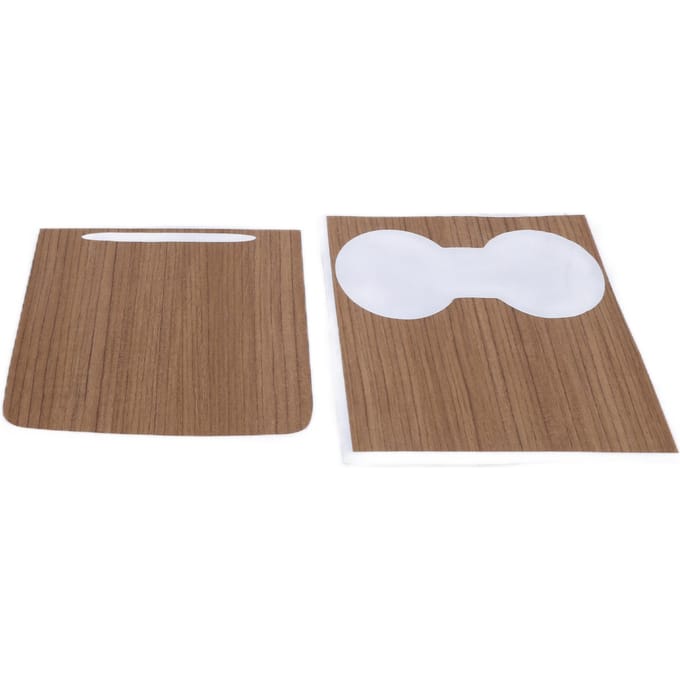 Film de protection pour console centrale de voiture Autocollant pour console centrale imitation bois Remplacement pour Tesla 2017‑2021 white