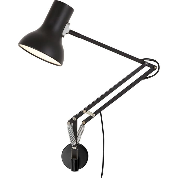 Anglepoise Type 75 Minilamp M. Muurbevestiging Gitzwart