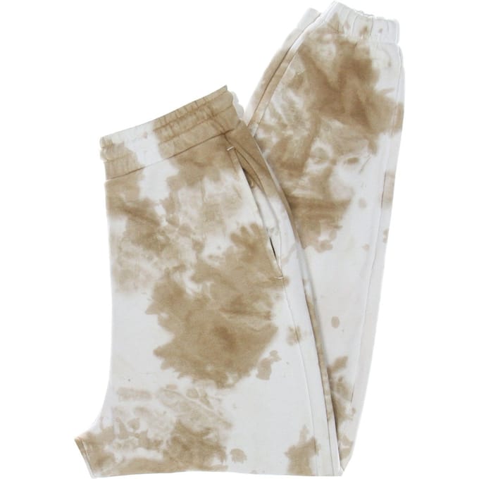Heren joggingbroek Signature Tie Dye joggingbroek wit/zand