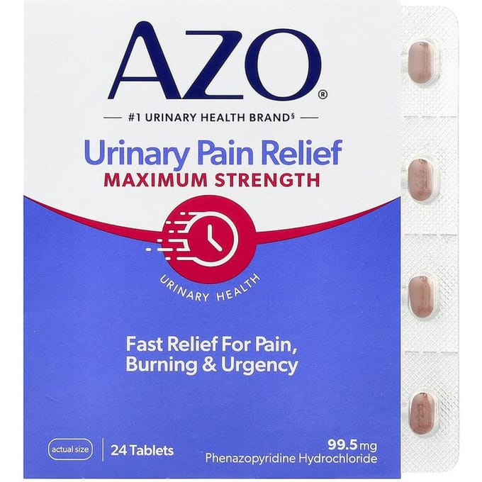 Pijnverlichting bij urinewegklachten, Maximale Kracht, 99,5 mg, 24 Tabletten