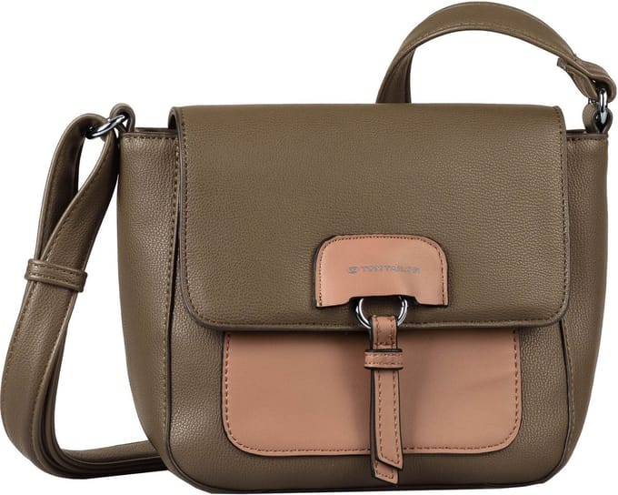TOM TAILOR Schoudertas Bonnie Flap Bag Mixed Taupe Bruine