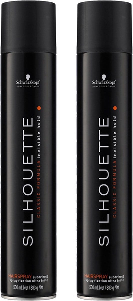 2x Schwarzkopf Silhouette Super Hold Spray 500ml