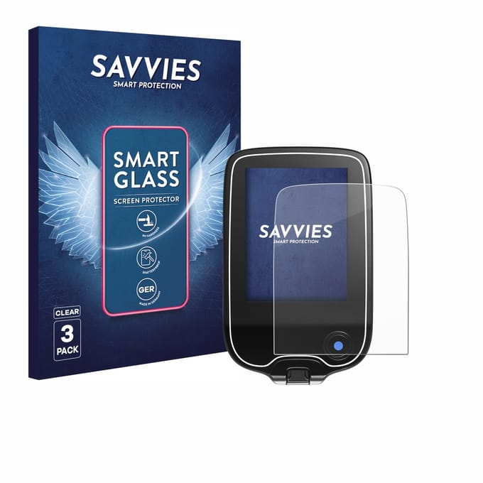 3 Stuks Savvies Screenprotector - geschikt voor Freestyle Libre 2 - beschermfolie glas transparant