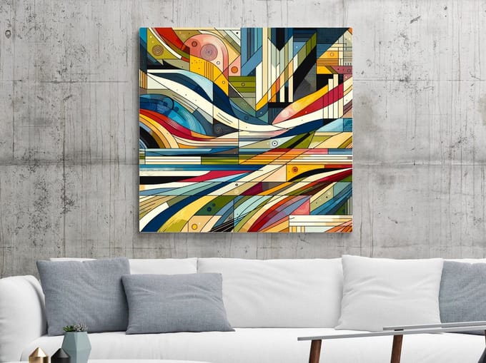 Kunstprint | Wanddecoratie | Dibond | 100 × 100 cm