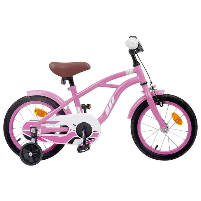 vidaXL - Kinderfiets - 12 - Inch - voor - 2-4 - jaar - oud - Licht - Roze