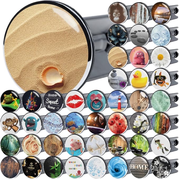 Wastafelstop - Afvoerstop Gootsteen - Badkamer Accessoire - Verstelbare Hoogte - 40 x 85 mm - clam