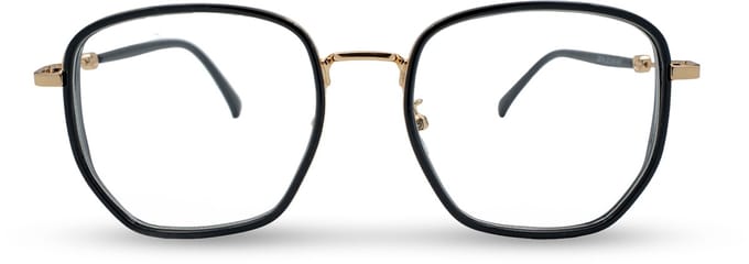BL Hex Black Gold 2.0 - Blauw licht bril - Blue light glasses - Computer bril