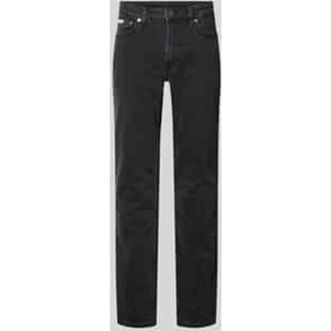 slim fit jeans van katoenmix