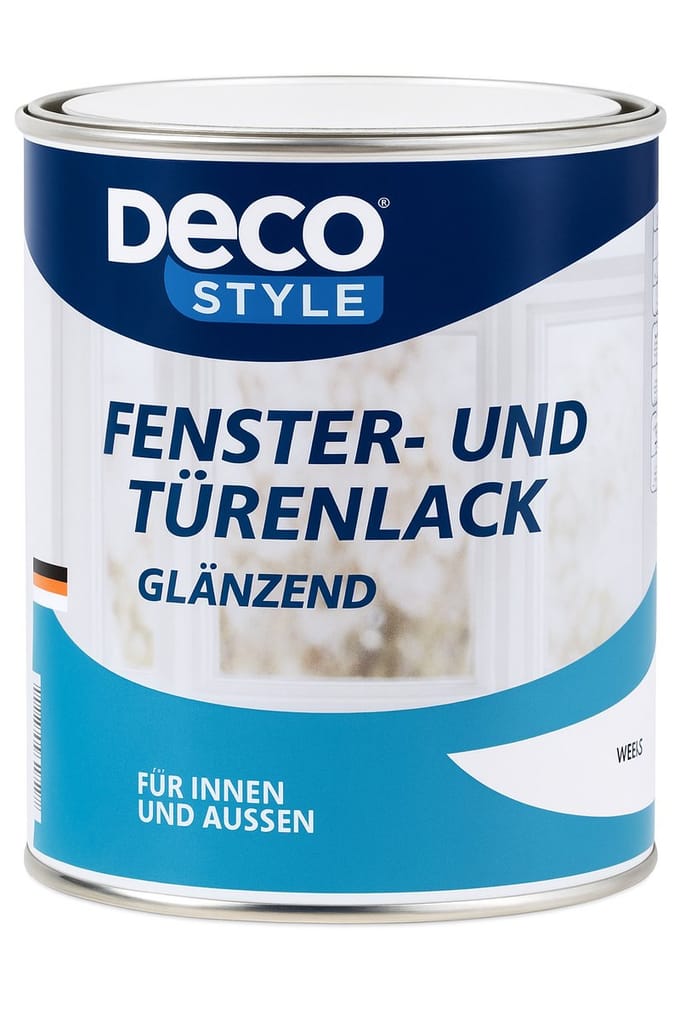 Deco Style Raam- en Deurverf – 1 L – Glanzend Wit – Waterverdunbare Acrylverf