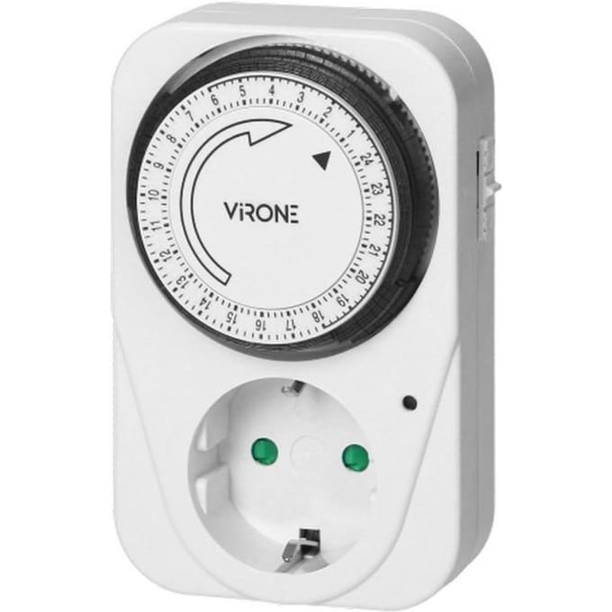 Virone MT-1 (GS) Mechanische Timer, Stopcontact 3500w, 15 Min Intervaltimer