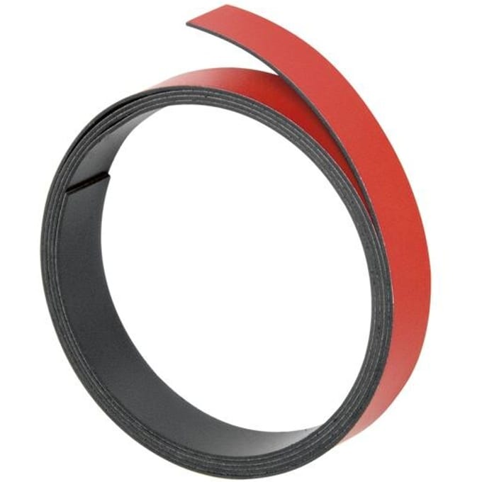 FRANKEN magneetband, (L)1.000 x (D)10 x (H)1 mm, rood