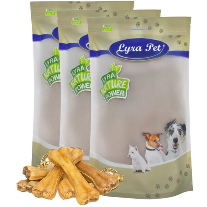 30 stuks. Lyra Pet® kauwbot gevuld met pens ca. 15 cm