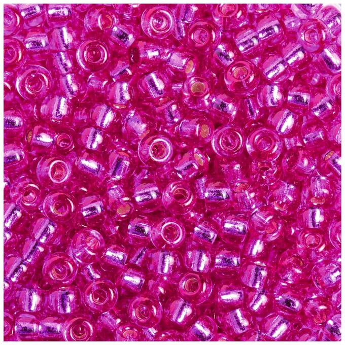 Miyuki Rocailles - silverlined fuchsia