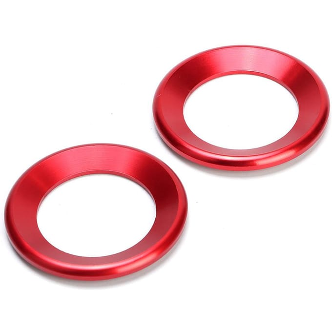 2 stuks Luidspreker Cirkel Sierlijst Audio Luidspreker Decoratieve Ring Geschikt voor Civic 10e red