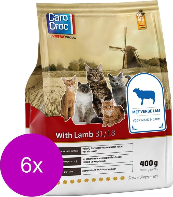 Carocroc With Lamb - Kattenvoer - 6 x 400 g