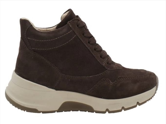 Longo Bruine Suede Dames Veterschoenen - Bruin - 42