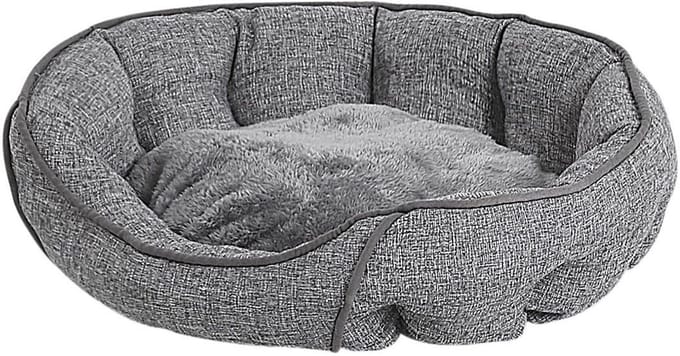 CANDIR - Dierenbed - 60 cm Grijs - Linnen