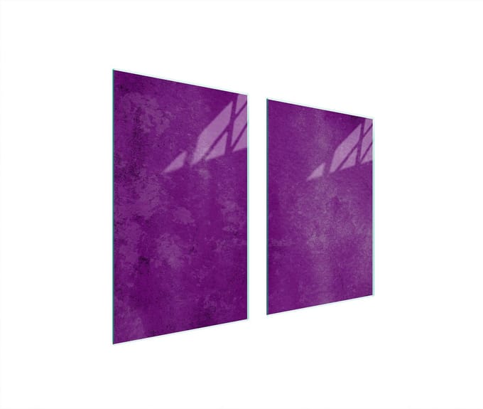 TMK ArtDeko - Glasplaat Beschermend - 65x52 cm - Violette