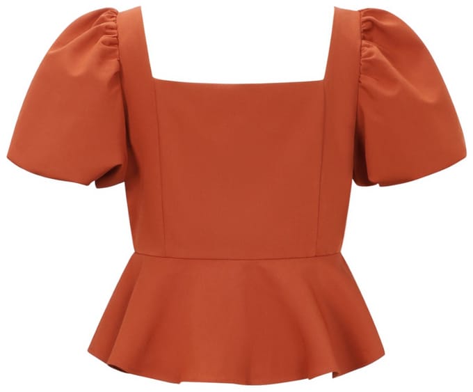 Gimme - The Ariana Top – Stijlvolle Ribgebreide Top – Onmisbare Essential met Structuur - Oranje - Maat L