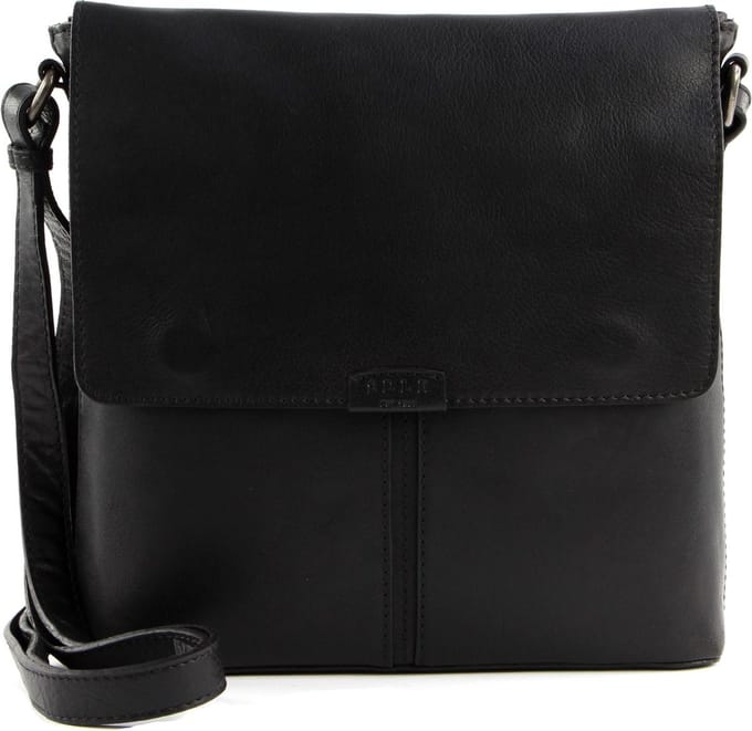SADDLER Leren Schoudertas Oslo Shoulder Bag Black Zwart