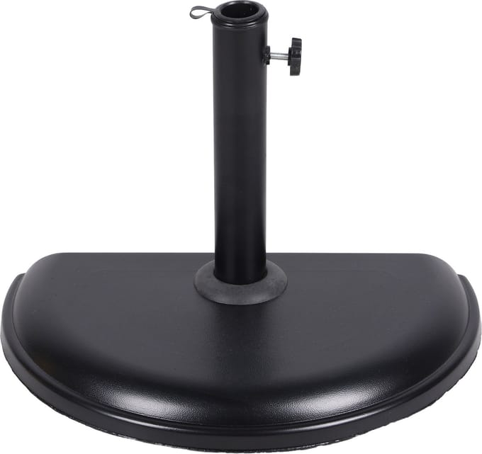Muurparasolvoet van cement 10 kg zwart