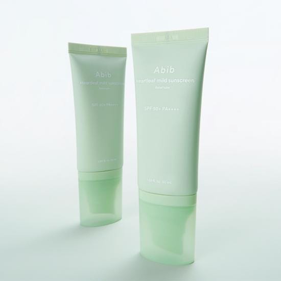 [Abib] Crème Solaire Douce Heartleaf Tube Relief SPF 50+ PA++++ 50ml beige