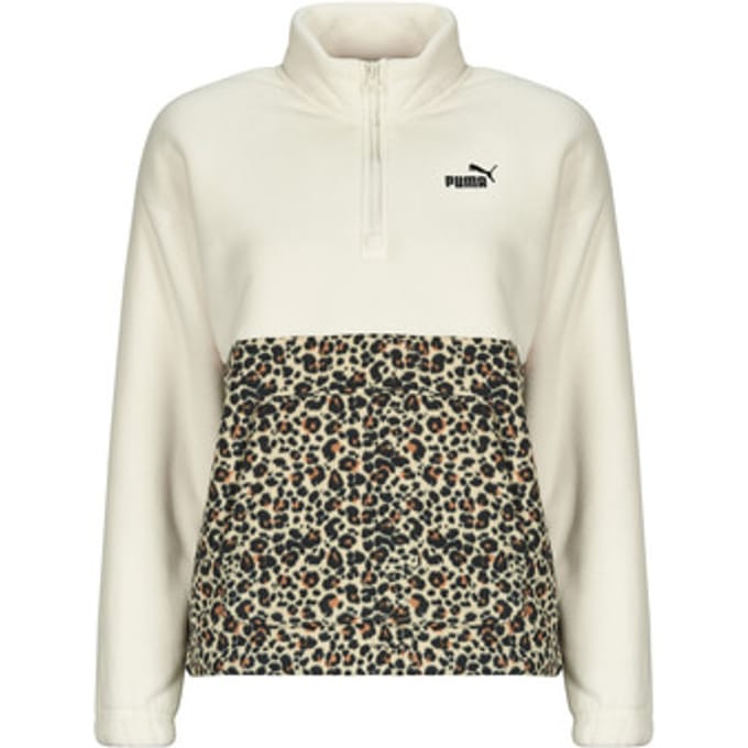 PUMA ESS GRAPHIC Animal Relaxed Half-Zip Crew Dames Trui - Alpine Snow