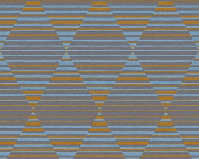 GRAFISCH BEHANG - Blauw Grijs Oranje - AS Creation Spot 4