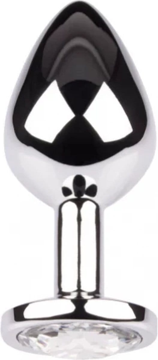 Plug It Strass Buttplug Large Zilver