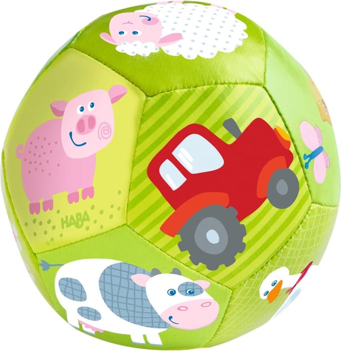 Bal - Baby - Boerderijdieren ca Ø 11 cm