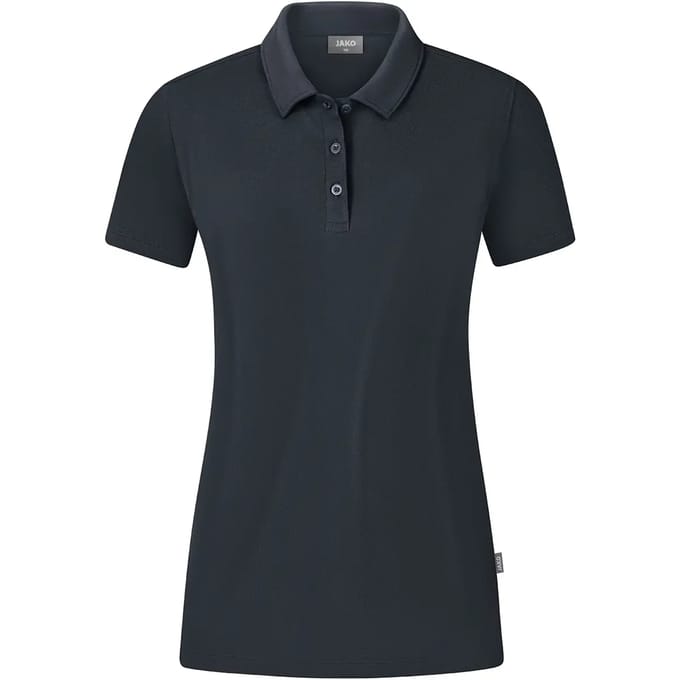 Jako Organic Polo Stretch Dames - Antraciet | Maat: 36