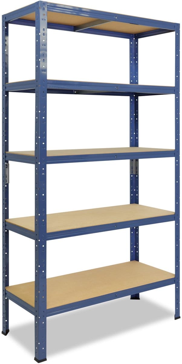 Shelfplaza HOME metalen stellingkast - 155x70x40 cm - blauw - 5 planken