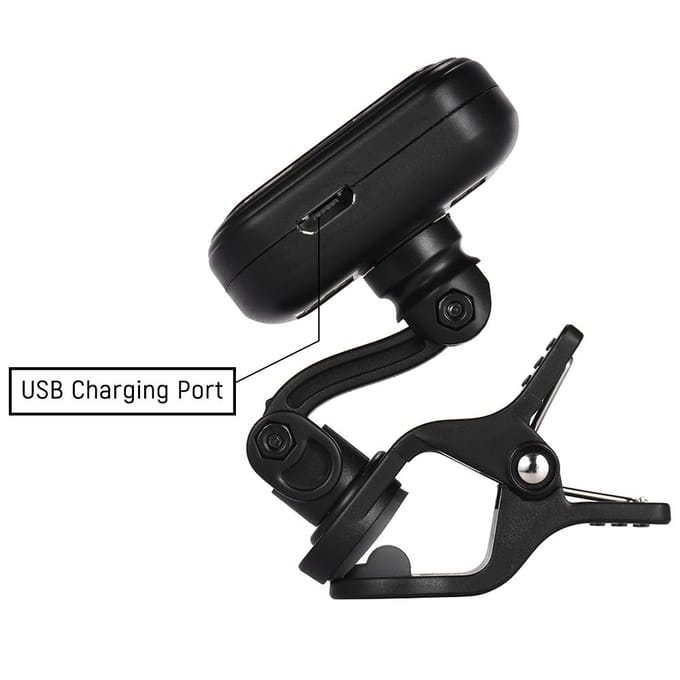AROMA AT-105 Oplaadbare Clip-on Tuner Kleurenscherm Ingebouwde batterij voor black