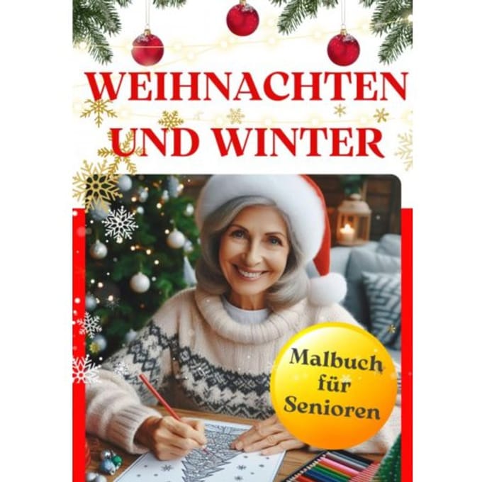 Weihnachten Und Winter - Malbuch Für Senioren - Casilda Berlin