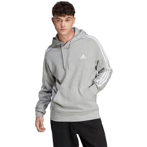 ADIDAS SPORTSWEAR 3S Ft Capuchon Heren - Medium Grey Heather / White - S