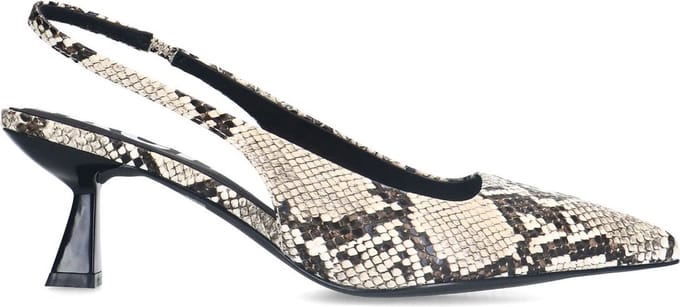 Sacha - Dames - Slingback pumps met snake print - Maat 37