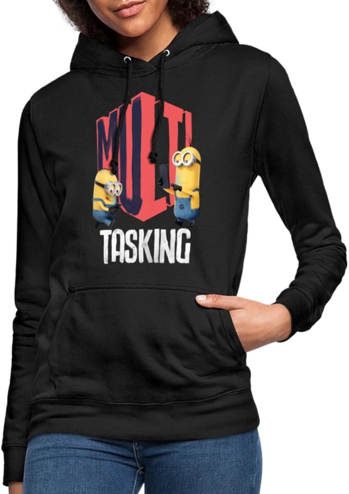 Minions Dave En Kevin Multitasking Hoodie Dames