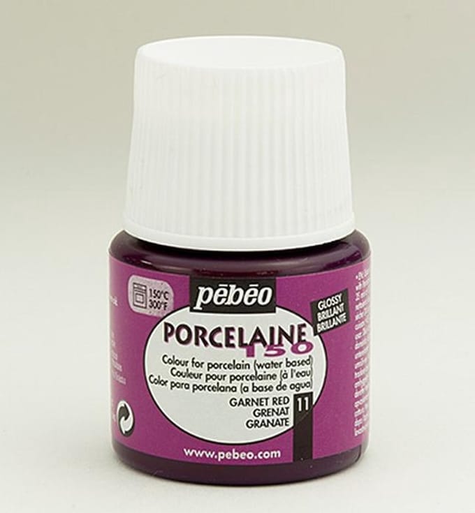 Porseleinverf - 11 Garnet Red - Pebeo - 45ml