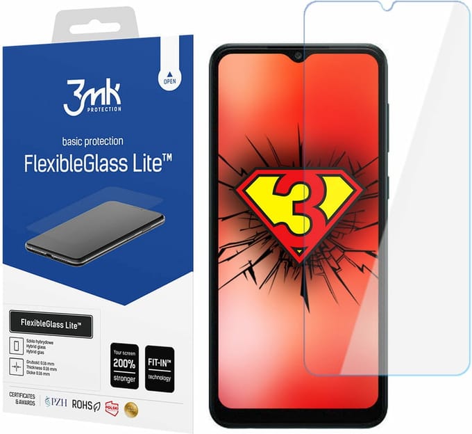 3MK FlexibleGlass Lite - Hybride Glas Bescherming - 0,16 mm - Voor Samsung A04