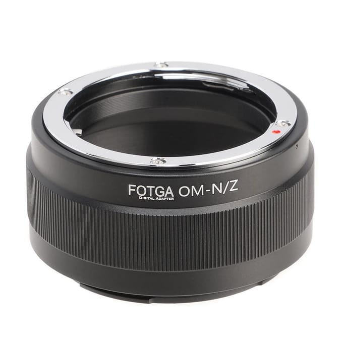 FOTGA Hoge Precisie Lens Mount Adapter Ring Aluminiumlegering Vervanging voor Olympus OM-Mount Lens zwart