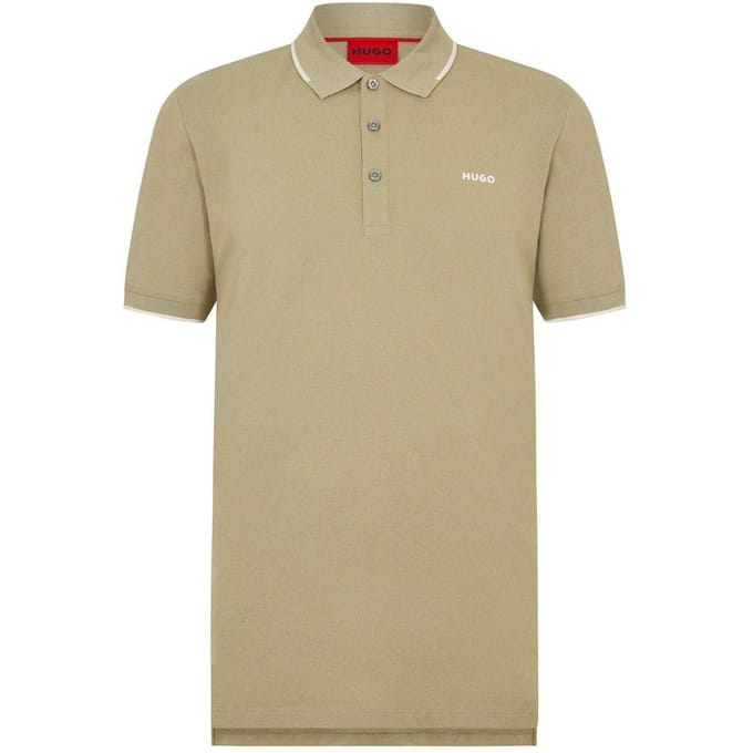 Hugo Heren Katoenen Regular Poloshirt (Groen)