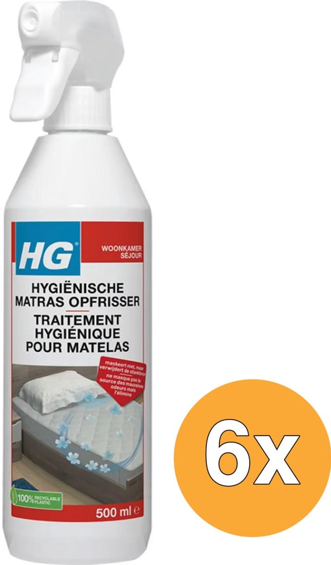6x HG Matrasopfrisser 500 ml