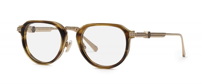 Philipp Plein VPP116M Oro grigio lucido 52/22/145 MAN Brilmonturen