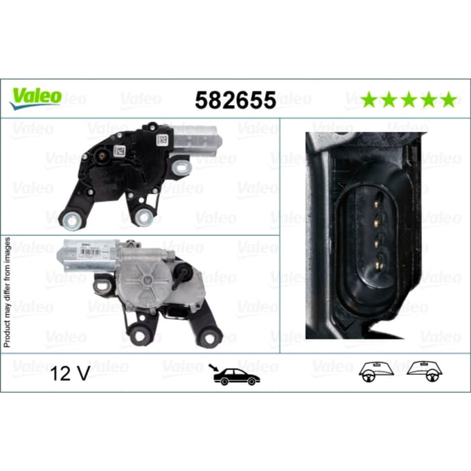 Voorruitreiniging - Ruitenwissermotor VALEO 582655